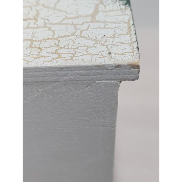 Cottage Core Painted Jewelry Chest Drawers Crackle Birds Flowers Butterfly - Picture 11 of 11